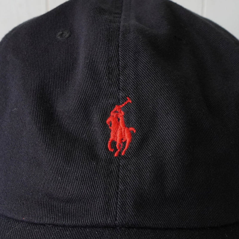 ポロ ラルフローレン ロゴ キャップ ブラック - NEWSED