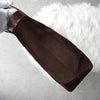 Old Gucci Sherry Line Suede and Leather Handbag in Brown
