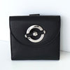 Christian Dior Mantel 五金皮革双折钱包 黑色