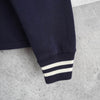 Maison Kitsune College Logo Sweatshirt Cardigan Navy