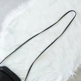 ロエベ ヴィンテージ アナグラム ナッパレザー ショルダーバッグ ポシェット ブラック - NEWSED