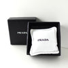 Prada Skull Charm Key Ring Keychain Silver