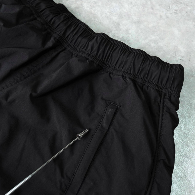 アレキサンダー ワン ロゴ シャーリング ナイロンパンツ トラックパンツ ブラック - NEWSED