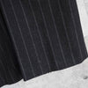パームエンジェルス ダメージ加工 ピンストライプ ウール チェスターコート グレー メンズ