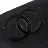 Chanel Coco Mark 绒面面料新颖单肩包 黑色