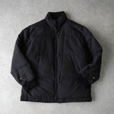 バーバリー ヴィンテージ ノバチェック ウールニット裏地 ダウンジャケット ブラック - NEWSED