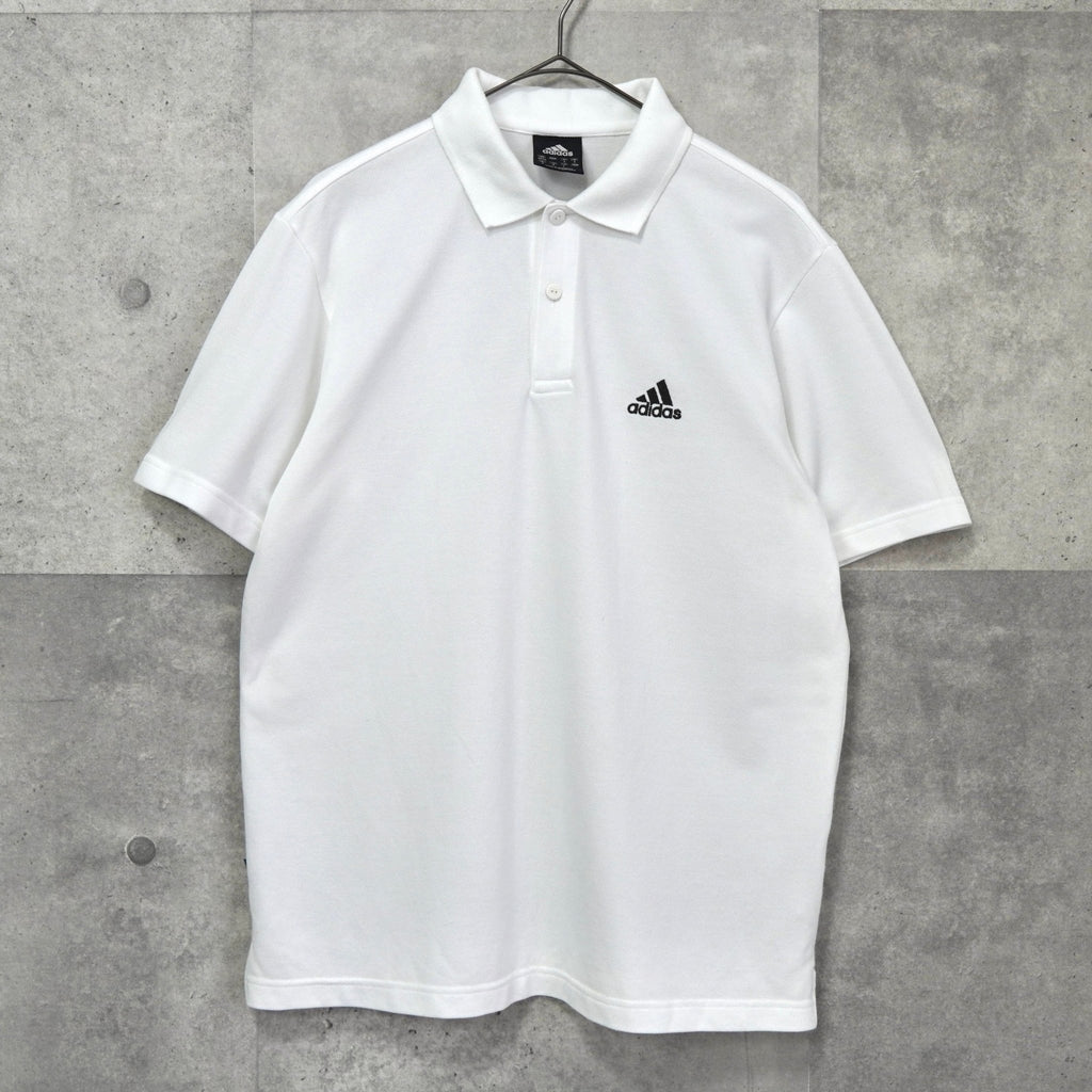 Adidas Performance Logo Short Sleeve Polo Shirt White