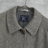 バーバリー ヴィンテージ ツイード ステンカラーコート レディース ベージュ - NEWSED