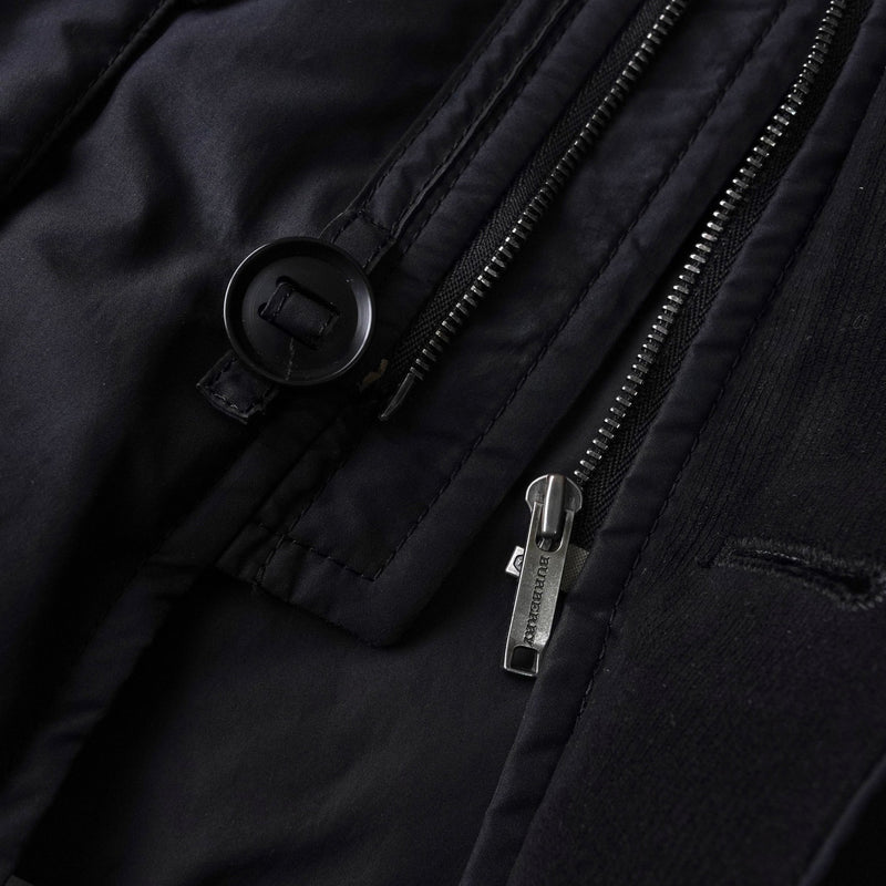 バーバリー ホースロゴ刺繍 ダウンジャケット ブラック - NEWSED