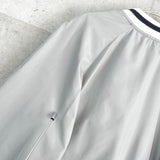 メゾンキツネ スタジャン ブルゾン フォックスロゴ グレー - NEWSED