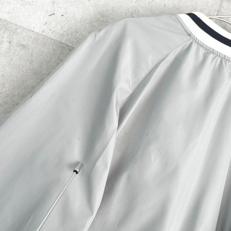 メゾンキツネ スタジャン ブルゾン フォックスロゴ グレー - NEWSED