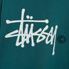 Stüssy 徽标双面印花拉链连帽衫（深绿色）