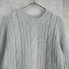 ポールスミス ケーブル編み アルパカ混紡 ニット グレー