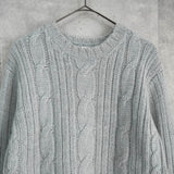 ポールスミス ケーブル編み アルパカ混紡 ニット グレー - NEWSED