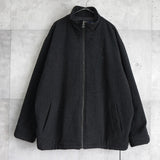 ポロ バイ ラルフローレン スモールポニーロゴ 刺繍 ウール ブルゾン ハイネック チャコールグレー - NEWSED