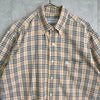 Burberry Vintage Nova 象牙白格纹短袖衬衫