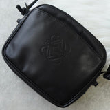 ロエベ ヴィンテージ アナグラム ナッパレザー ショルダーバッグ ポシェット ブラック - NEWSED