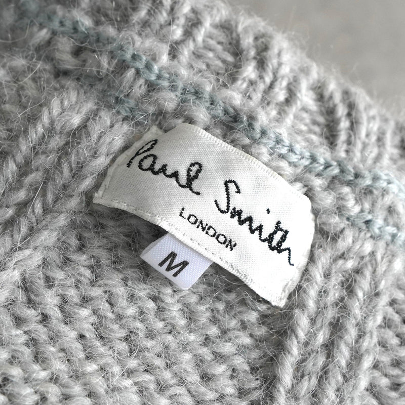 ポールスミス ケーブル編み アルパカ混紡 ニット グレー - NEWSED