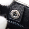 Balenciaga 包袋图案徽标皮革钥匙扣饰物（银色）