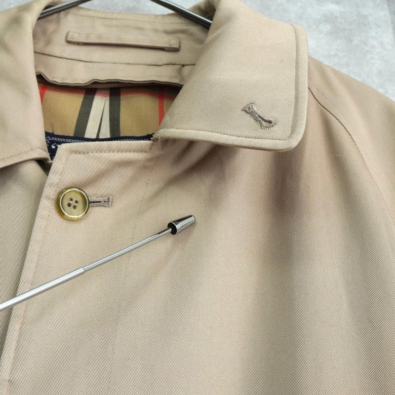 バーバリー ヴィンテージ ノバチェック裏地 ステンカラコート ベージュ - NEWSED