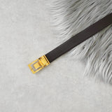 セリーヌ ヴィンテージ トリオンフ レザー ベルト ブラック - NEWSED