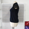 Sonia Rykiel 女士 Docking 衬衫，针织，短袖，黑色
