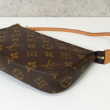 ルイ・ヴィトン モノグラム ポシェット アクセソワール レザー ハンドバッグ ワンショルダーバッグ ブラウン - NEWSED