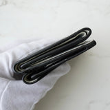 バレンシアガ ペーパーミニ レザー 三つ折り財布 コンパクトウォレット ブラック - NEWSED