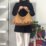 グッチ アビー レザー ワンショルダーバッグ ベージュ - NEWSED