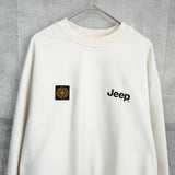 ジープ ロゴ ワッペン スウェット アイボリー - NEWSED