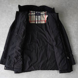 バーバリー ホースロゴ刺繍 ダウンジャケット ブラック - NEWSED