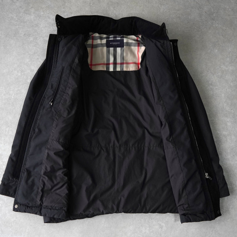 バーバリー ホースロゴ刺繍 ダウンジャケット ブラック - NEWSED