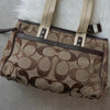 コーチ シグネチャー キャンバス トートバッグ ハンドバッグ ベージュ