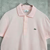 Lacoste 徽标短袖 Polo 衫（淡粉色）