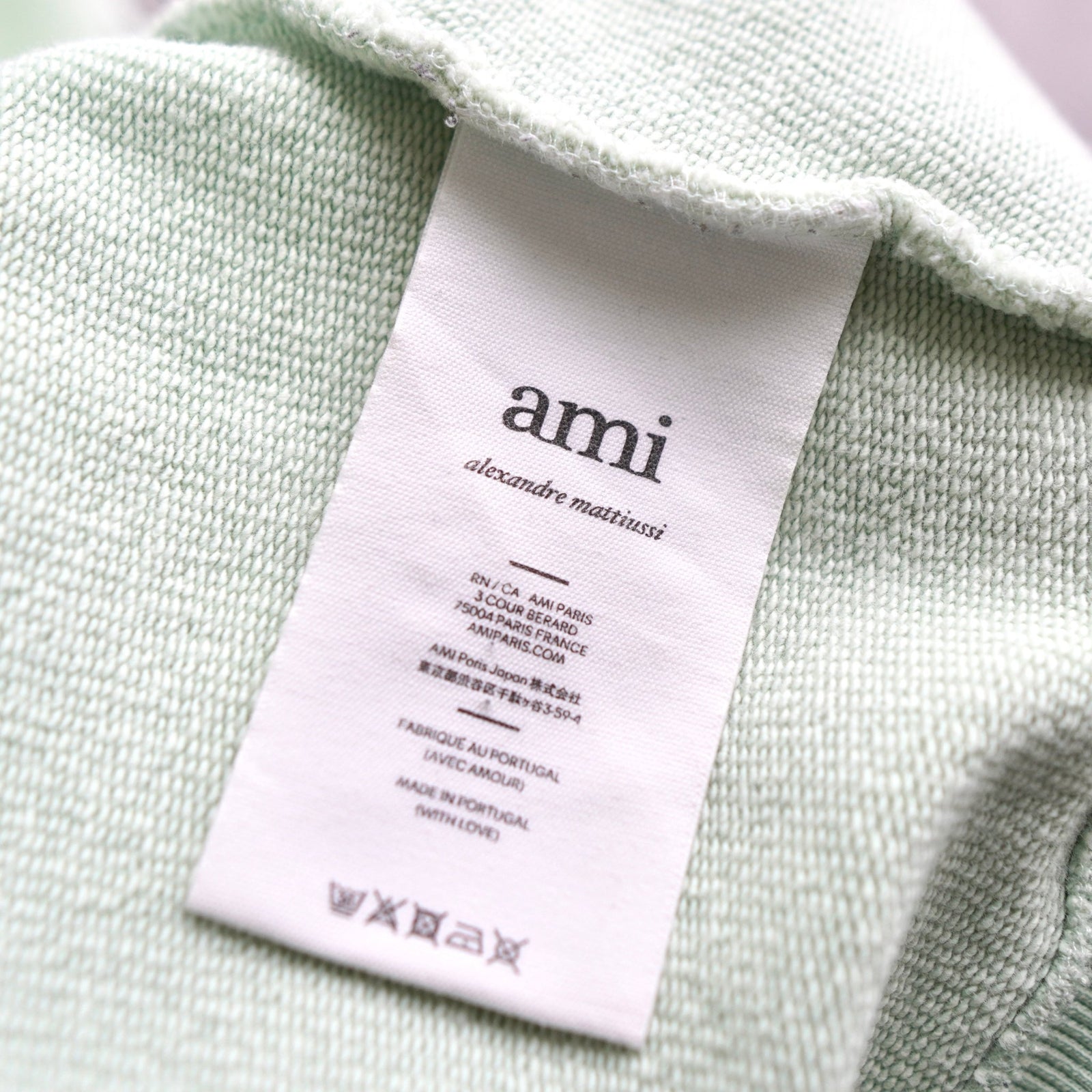 AMI PARIS スウェットシャツ ミントグリーン - メルカリ