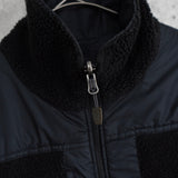 ナイキ エーシージー リバーシブル ボア ジャケット ナイロンジャケット ロゴ刺繍 ブラック - NEWSED