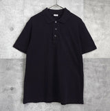 ロエベ アナグラム 刺繍 半袖ポロシャツ ネイビー - NEWSED