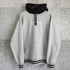 Supreme Logo 双色灰色连帽衫