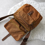 プラダ ポコノ テスート ナイロン ショルダーバッグ ブラウン - NEWSED