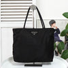Prada Pocono Tessuto Handbag Tote Bag Triangle Logo Black