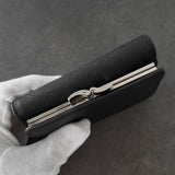 ヴィヴィアン ウエストウッド オーブロゴ レザー 三つ折り財布 ブラック - NEWSED