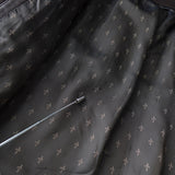 ジョン ヴァルベイトス ダブル ライダースジャケット レザージャケット ダークブラウン - NEWSED