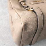 ミュウミュウ ロゴ レザー ハンドバッグ ベージュ レディース - NEWSED