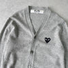 Play Comme des Garcons 心形徽标开衫 灰色