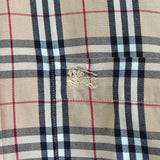 バーバリー ロンドン ノバチェック ホースロゴ 刺繍 長袖シャツ ベージュ - NEWSED