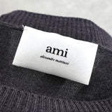 アミパリ アミ パリス ハート ウール ニット グレー - NEWSED