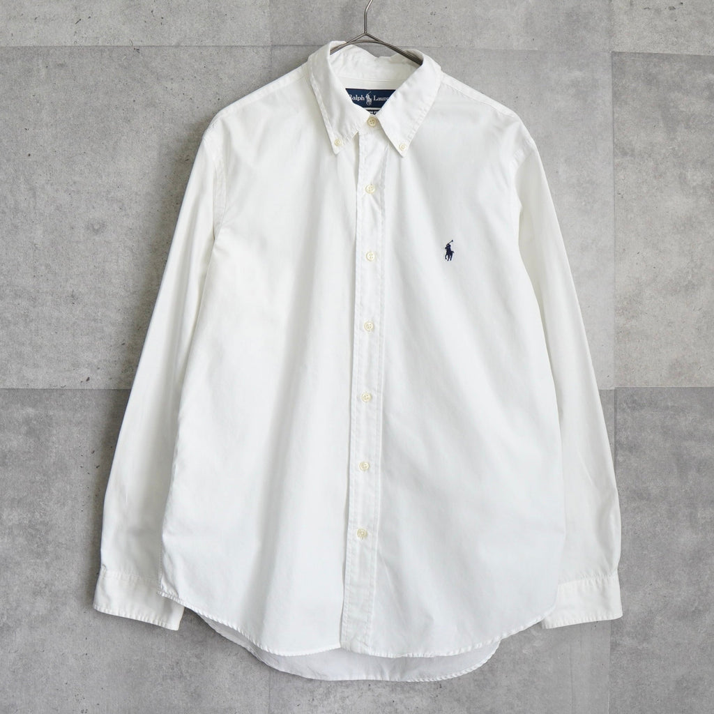 Polo Ralph Lauren 白色徽标刺绣长袖衬衫