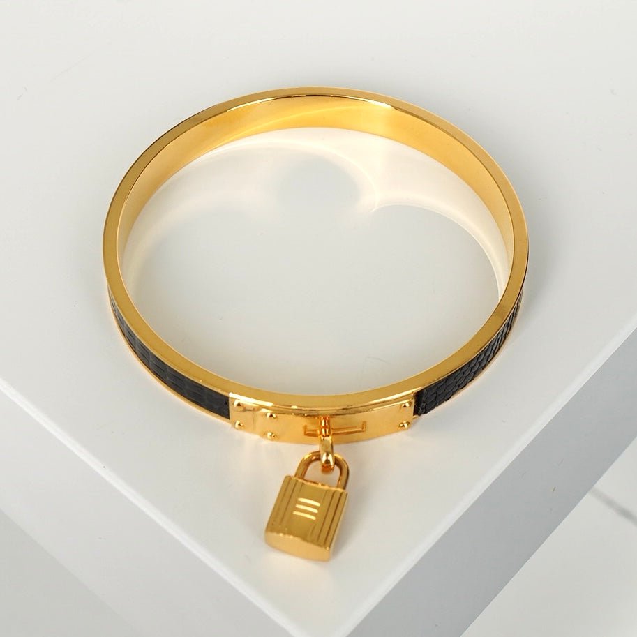 エルメス ケリー バングル ゴールド/ブラック