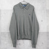ポロ ラルフローレン ロゴ 刺繍 ポロ ニット グレー