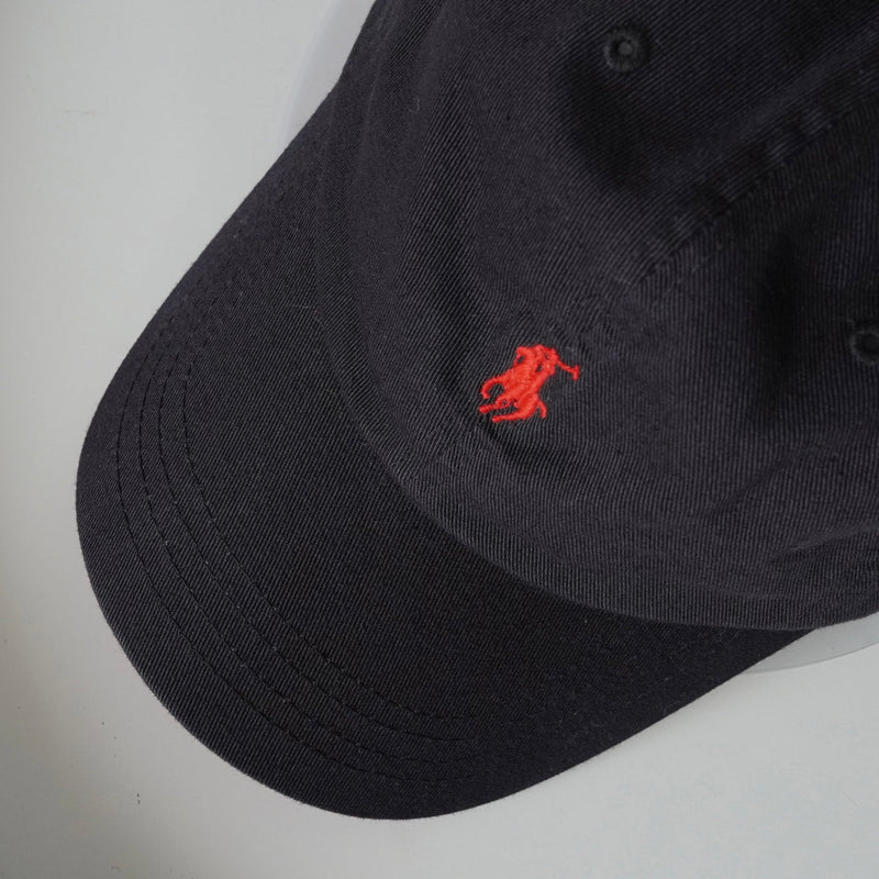 ポロ ラルフローレン ロゴ キャップ ブラック - NEWSED